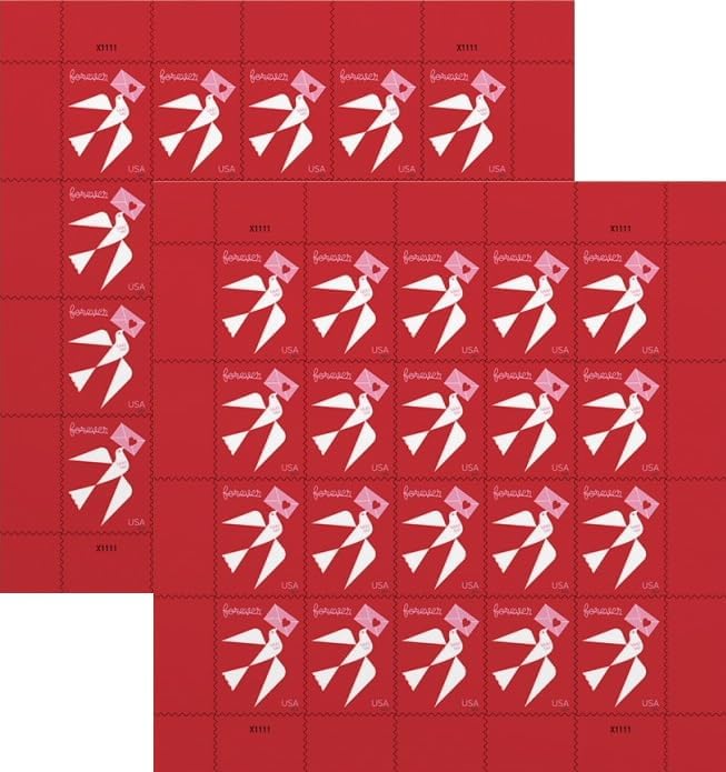 Love 2024 First-Class Mail Forever Postage Stamps for Sending Warmth