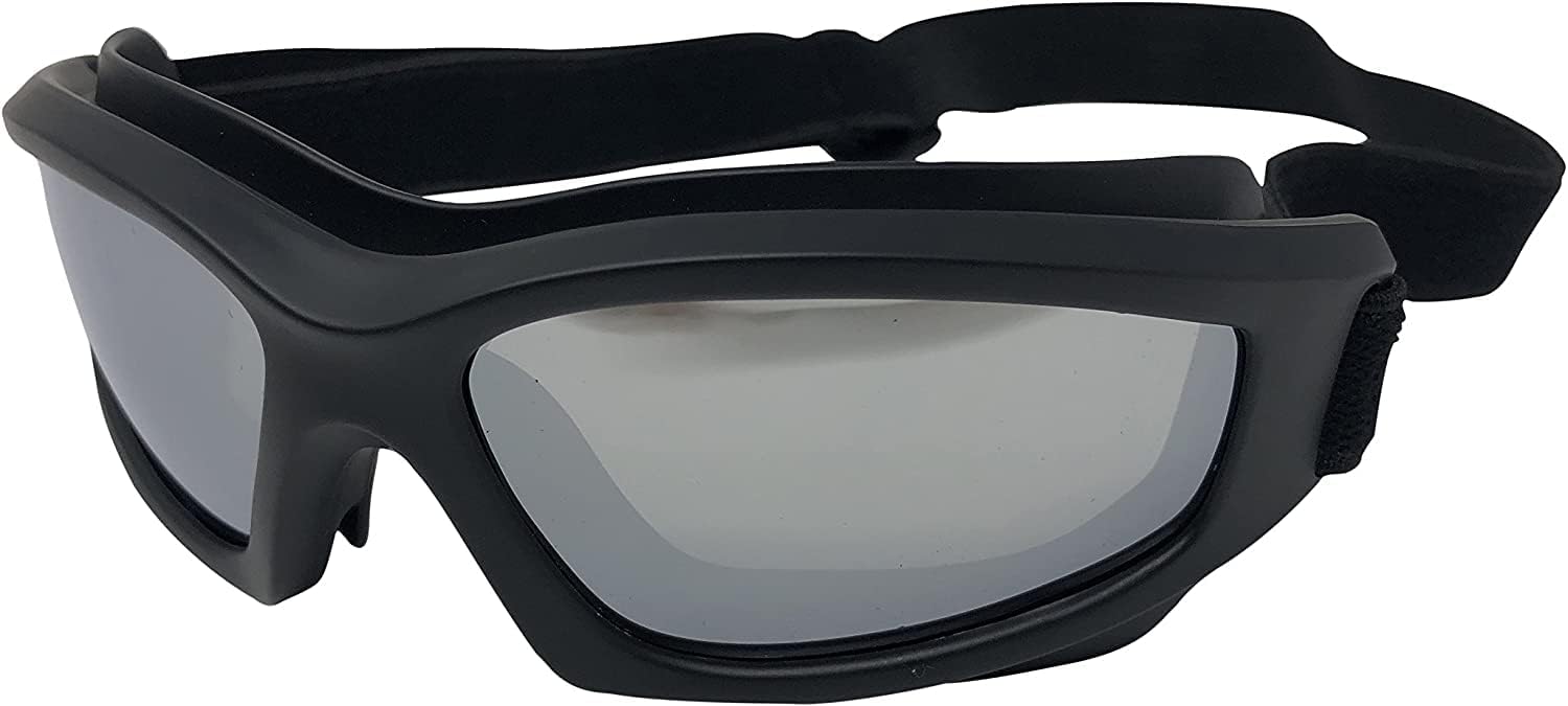 Heavy-Duty Motorcycle Goggles for Men with Hard Case & Pouch