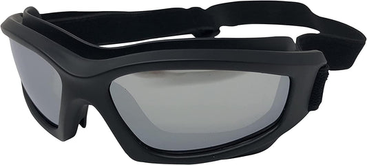 Heavy-Duty Motorcycle Goggles for Men with Hard Case & Pouch