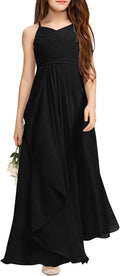 Imily Bela Girls A-Line Halter Dress Junior Bridesmaid Flowing Chiffon