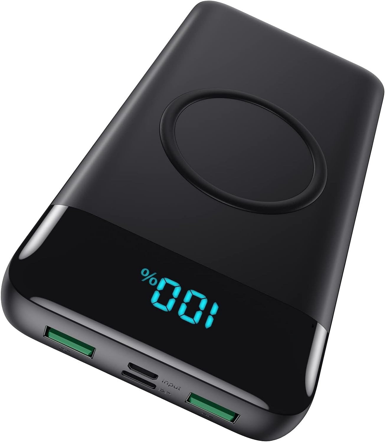 30,800mAh Wireless Fast Charger - Smart LCD, PD QC4.0, USB-C - iPhone/Samsung - FOCHEW