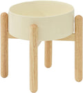 Ceramic 8.2in Raised Dog Bowl with Stand for Large Dogs - Comfortable