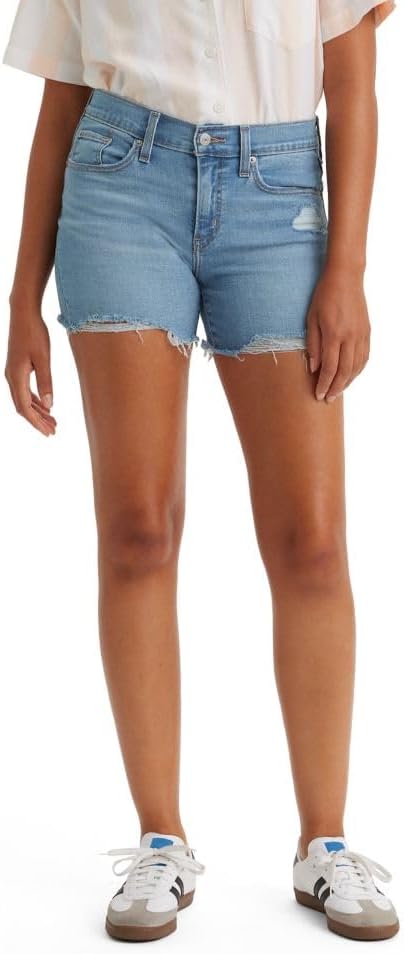 Levi's Women's Mid Length Shorts for Stylish Summer Comfort