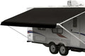Shade Pro RV Awning Fabric Replacement 12 ft Solid Black - Premium