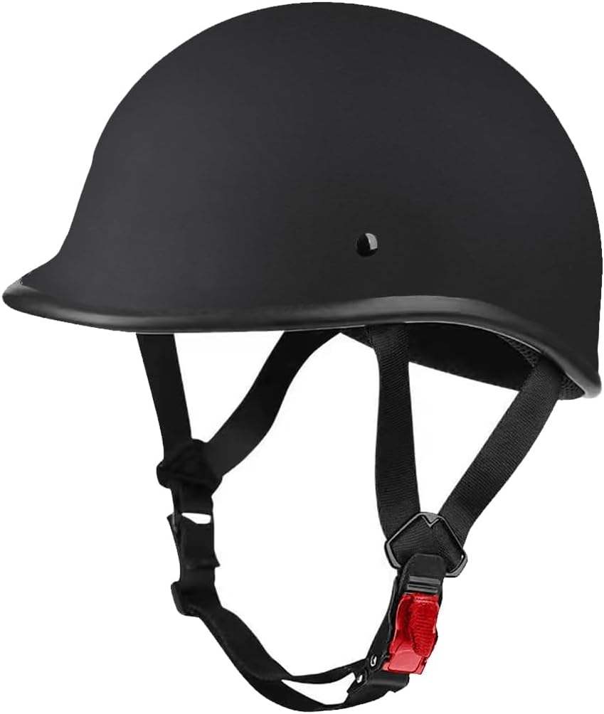 Motorcycle Half Helmet - Retro Lightweight Open Face Design