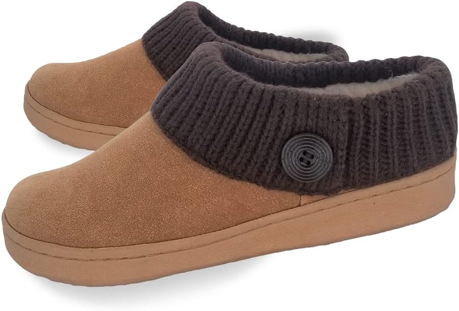 Clarks Women's Knit Scuff Slippers for Ultimate Comfort and Warmth