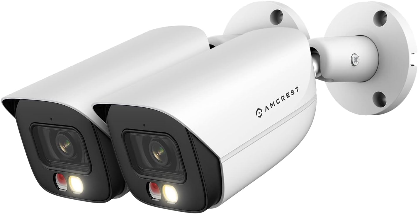 Amcrest 5MP IP PoE AI Camera: Night Vision & Detection