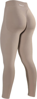 AUROLA Influence Workout Leggings for Women - Seamless Mid Rise Yoga