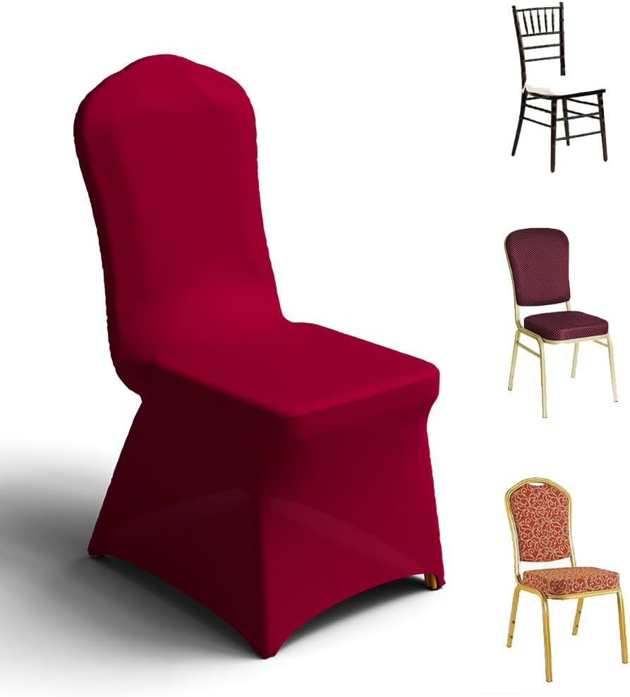 Trlyc 100 Pcs Spandex Chair Covers for Elegant Dining Events