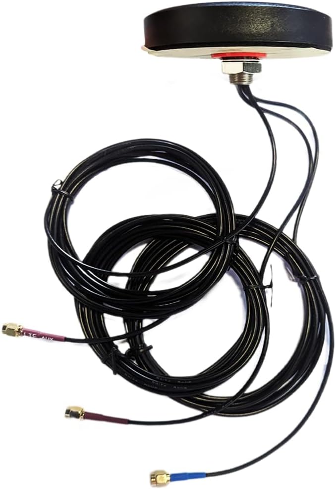 Maswell Combo Cellular MIMO 4G LTE GPS Antenna for Outdoor Use