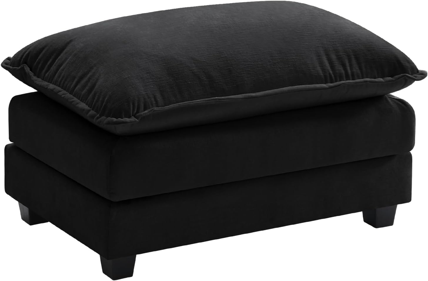 Ihanherry Ottoman for Modular Sectional Cloud Couch in Black
