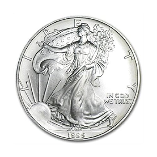1995 American Silver Eagle Uncirculated Coin with Certificate