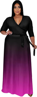 Floral Maxi Dress for Women by Runwind - Plus Size Elegance