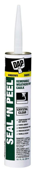 Seal 'N Peel Removable Clear Caulk 10.1-Ounce 6 Pack - Removable