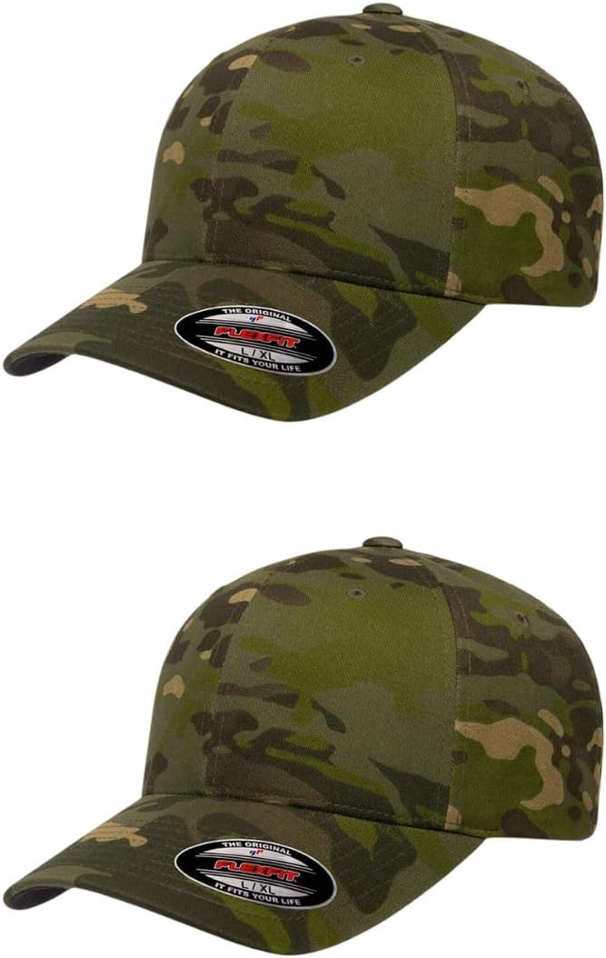 Flexfit Wooly Combed Premium 6-Panel Baseball Cap for Comfort