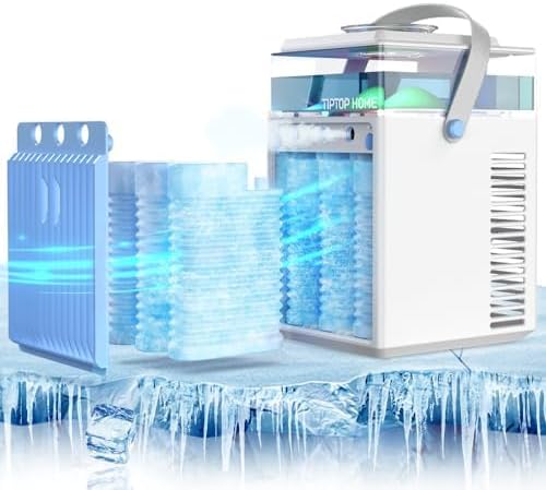 Portable 4-IN-1 Mini Cooler Fan: Breathe Cool Anywhere! 