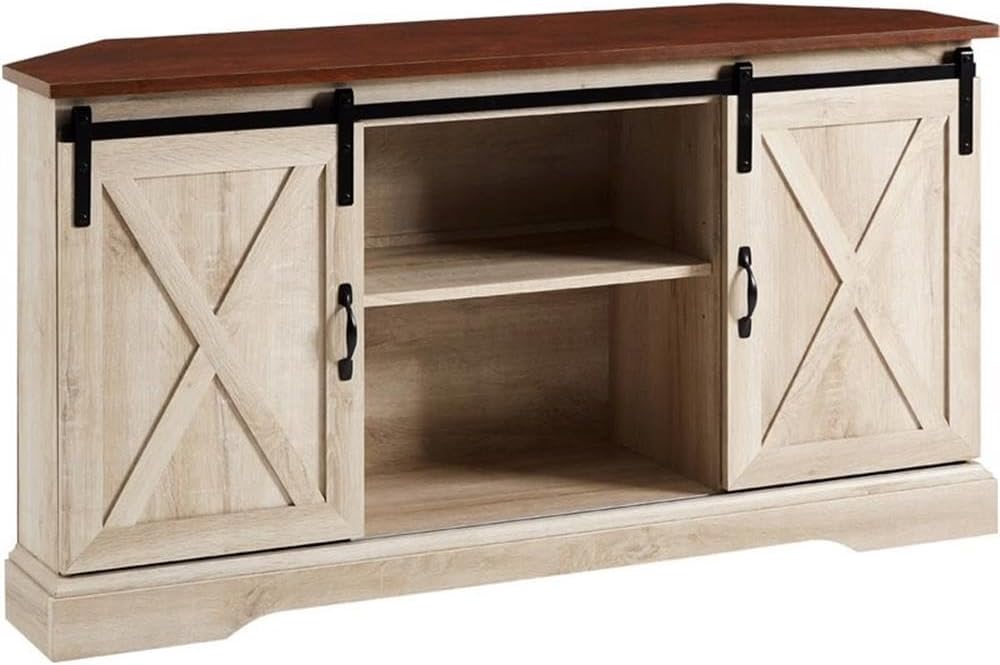 Walker Edison Farmhouse TV Stand - 58 Double Sliding Doors