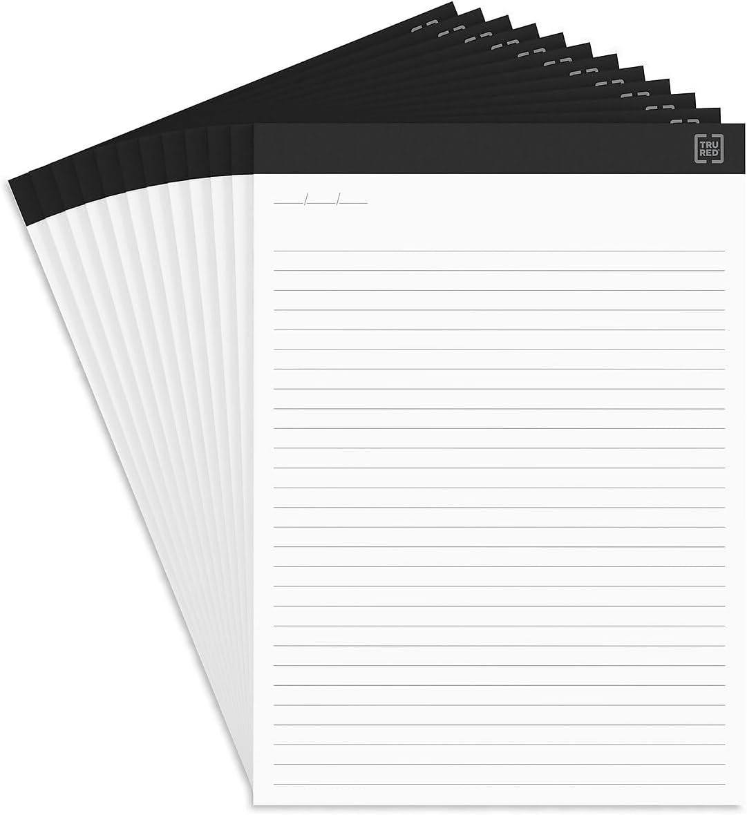 TRU RED Staples Notepads for Stylish Writing, 12 Pads Pack