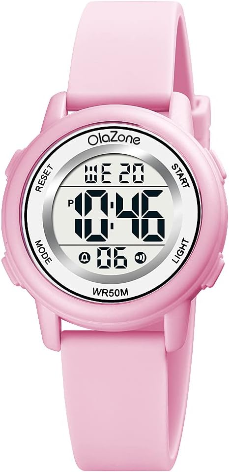 Colorful Kids Watch with Flashing Lights - Water-Resistant & Alarm for Ages 7-12