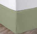 Cal King Pleated Bed Skirt 18 in Drop - Sage Platform Style