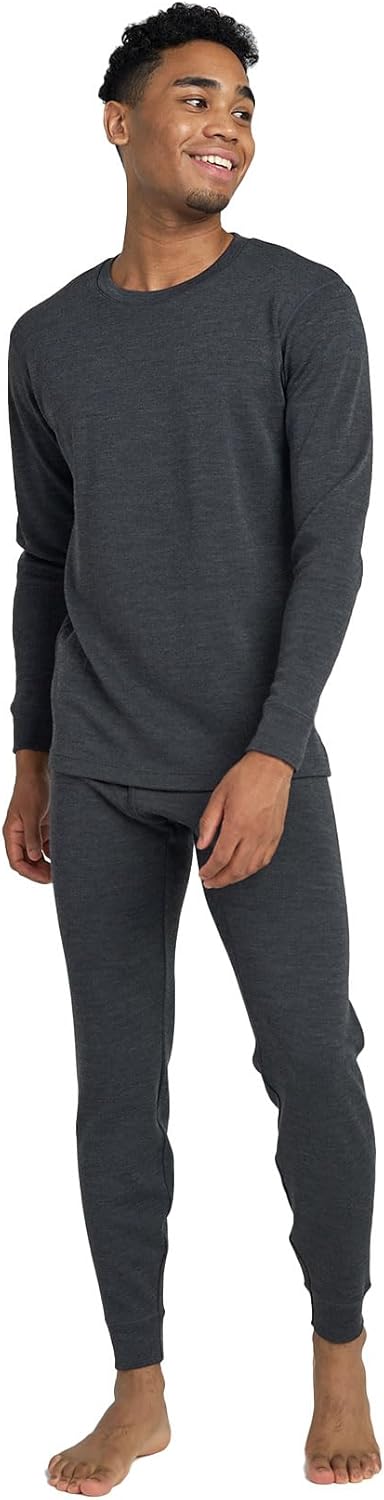 LAPASA Men's Merino Wool Base Layer Set for Ultimate Comfort