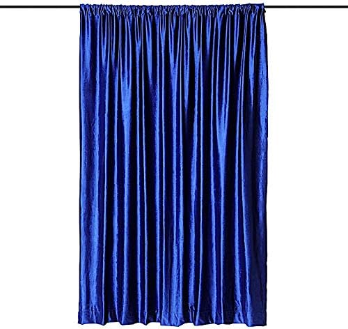 8 ft x 8 ft Royal Blue Velvet Backdrop for Events and Weddings