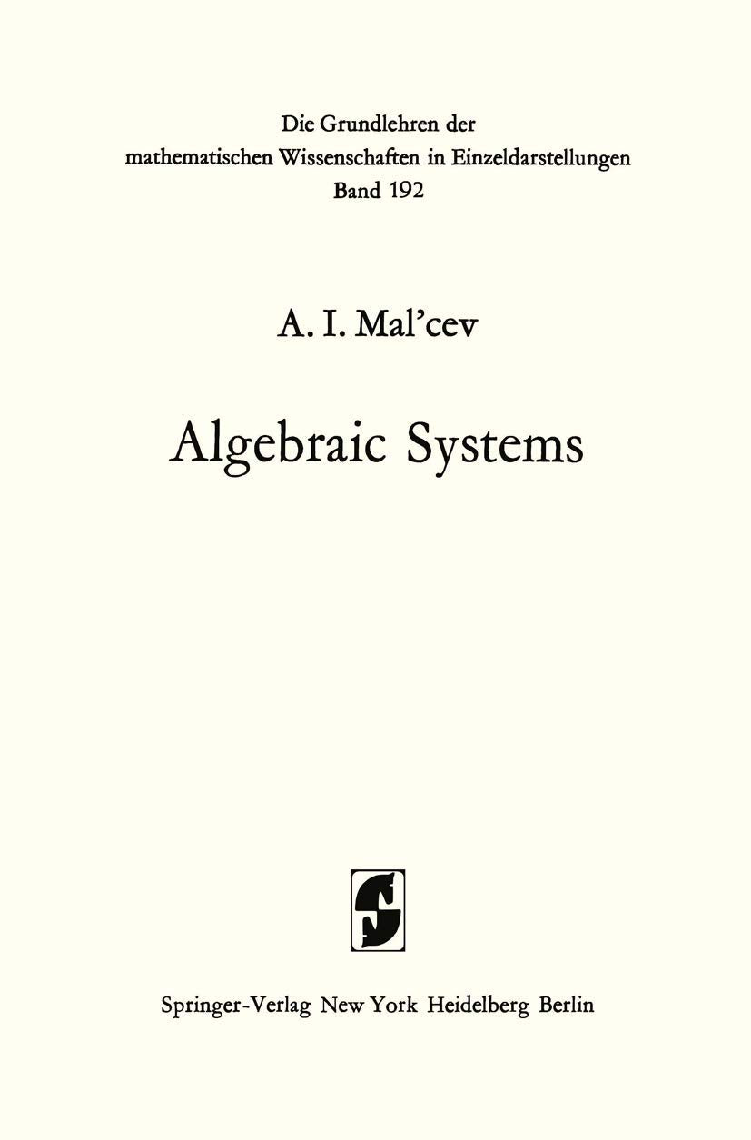 Algebraic Systems Book Review: A Comprehensive Guide