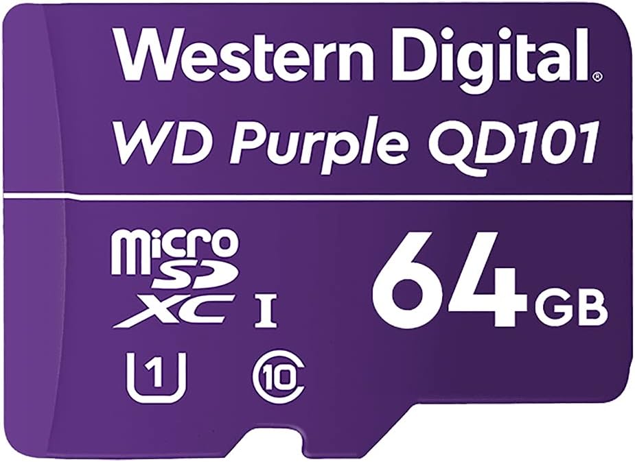 64GB WD Purple MicroSD: Surveillance Ready