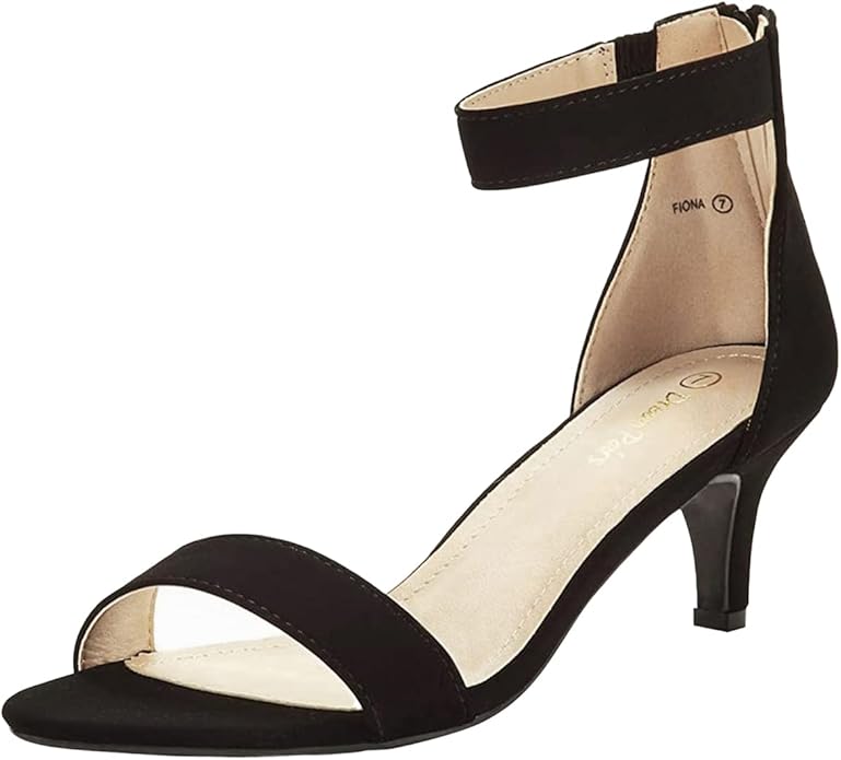 DREAM PAIRS Women's Fiona Fashion Stilettos Open Toe Pumps