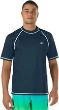 Speedo Men's UV Swim Shirt: Short-Sleeve Loose Fit Tee