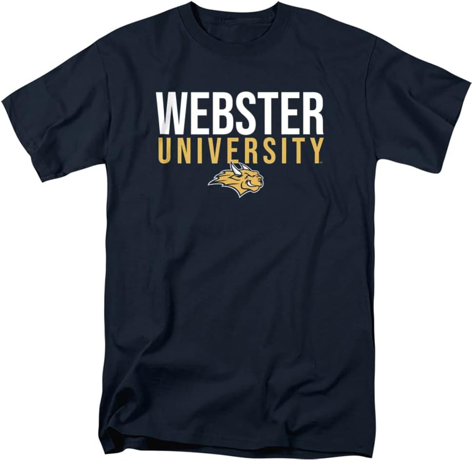 Official Collegiate Distressed Stacked T Shirt for Men & Women