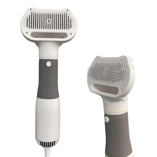 3-in-1 Pet Grooming Dryer Brush - 3 Heat Settings for Quick Styling!