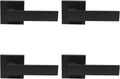 Dummy Door Handles Matte Black 4 Pack - Heavy Duty Non-Turning Levers
