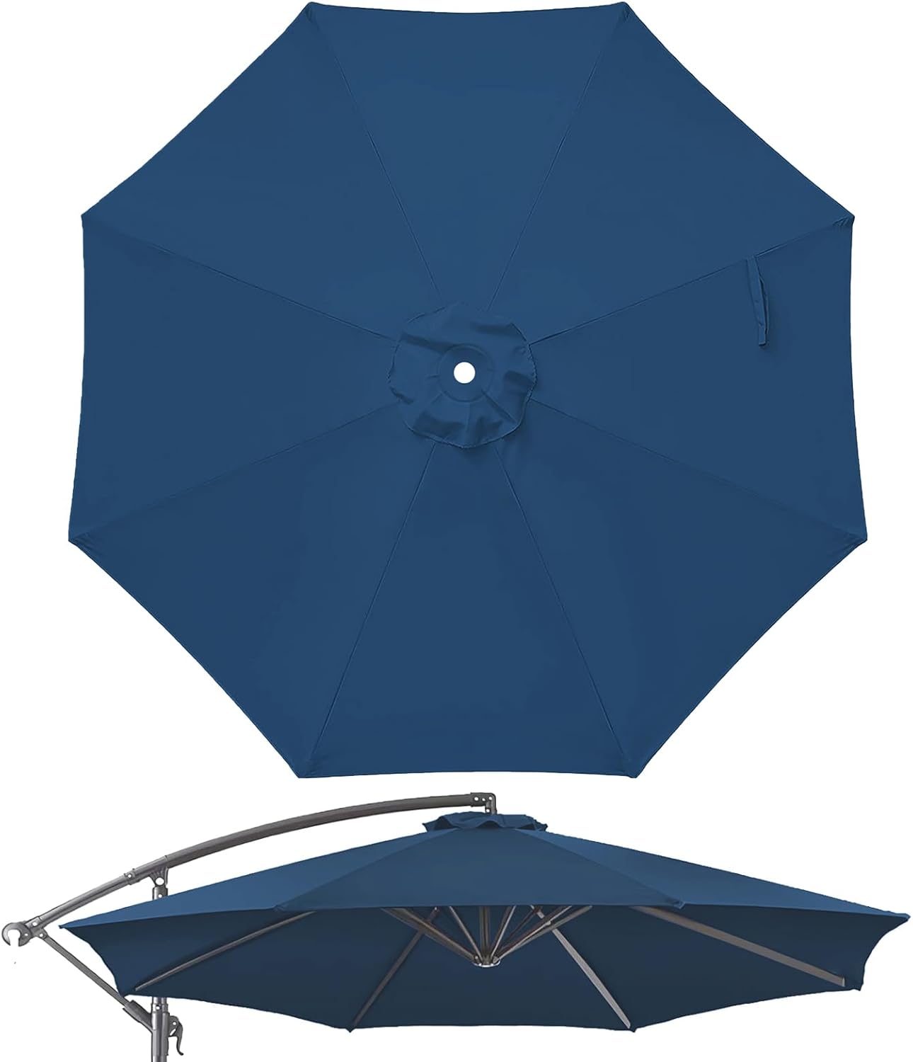10ft Patio Umbrella Replacement Canopy for 8 Ribs - Stylish Upgrade