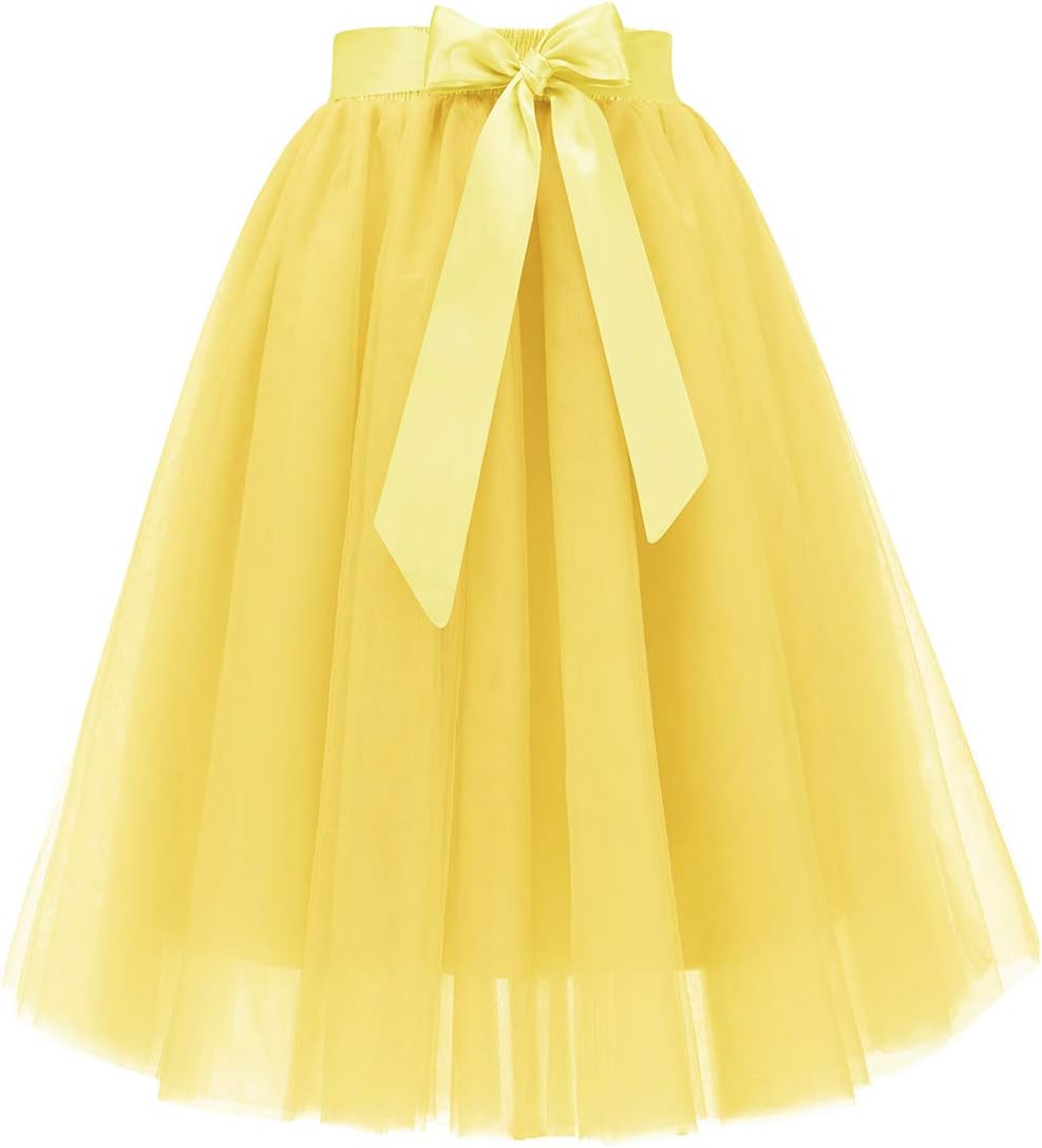 Bridesmay Women's Tulle Skirt for Wedding Party and Prom Dress