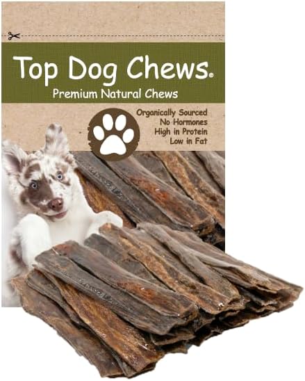 All Natural Beef Esophagus Jerky Dental Treats for Dogs 30-Pack