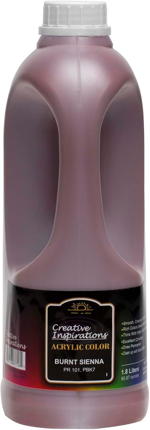 Creative Inspirations Acrylic Paint - Burnt Sienna - 1.8 Liter