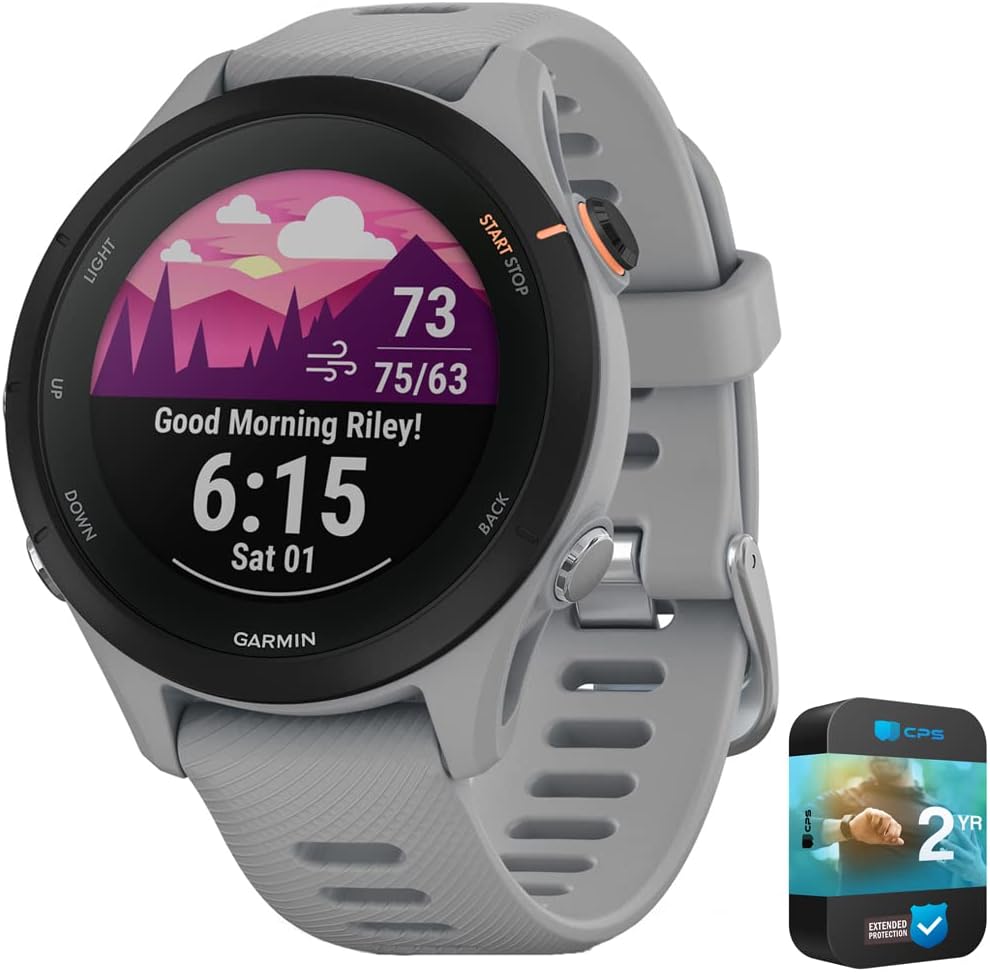 Garmin Forerunner 255S Smartwatch- 2 YR Enhanced Protection Pack