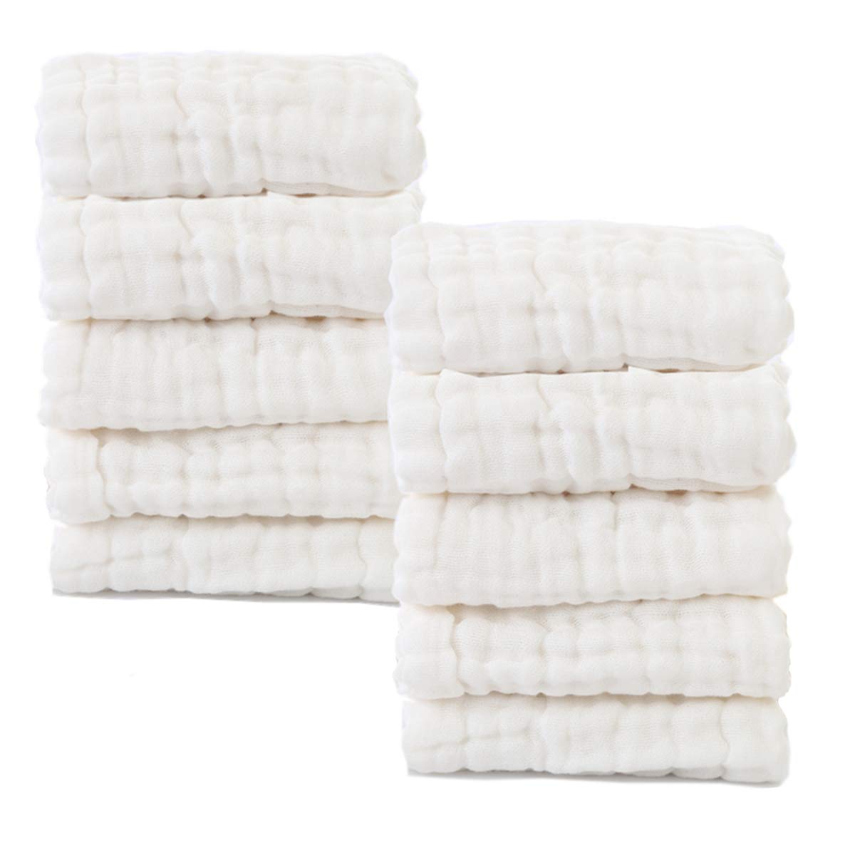 Soft Natural Cotton Baby Washcloths - Gentle on Sensitive Skin