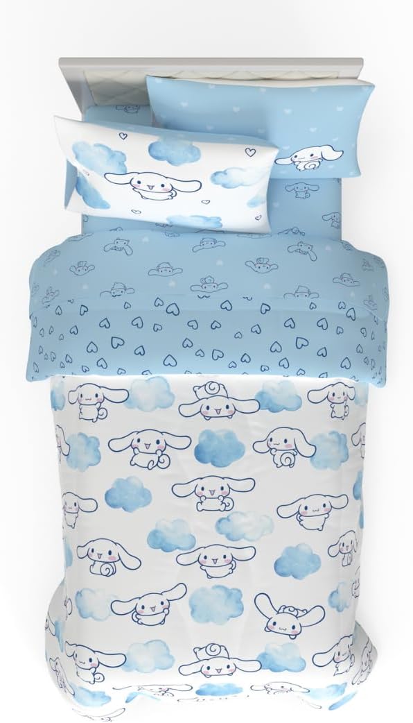 Cinnamoroll Bedding Set - Cozy Reversible Comforter & Sheets