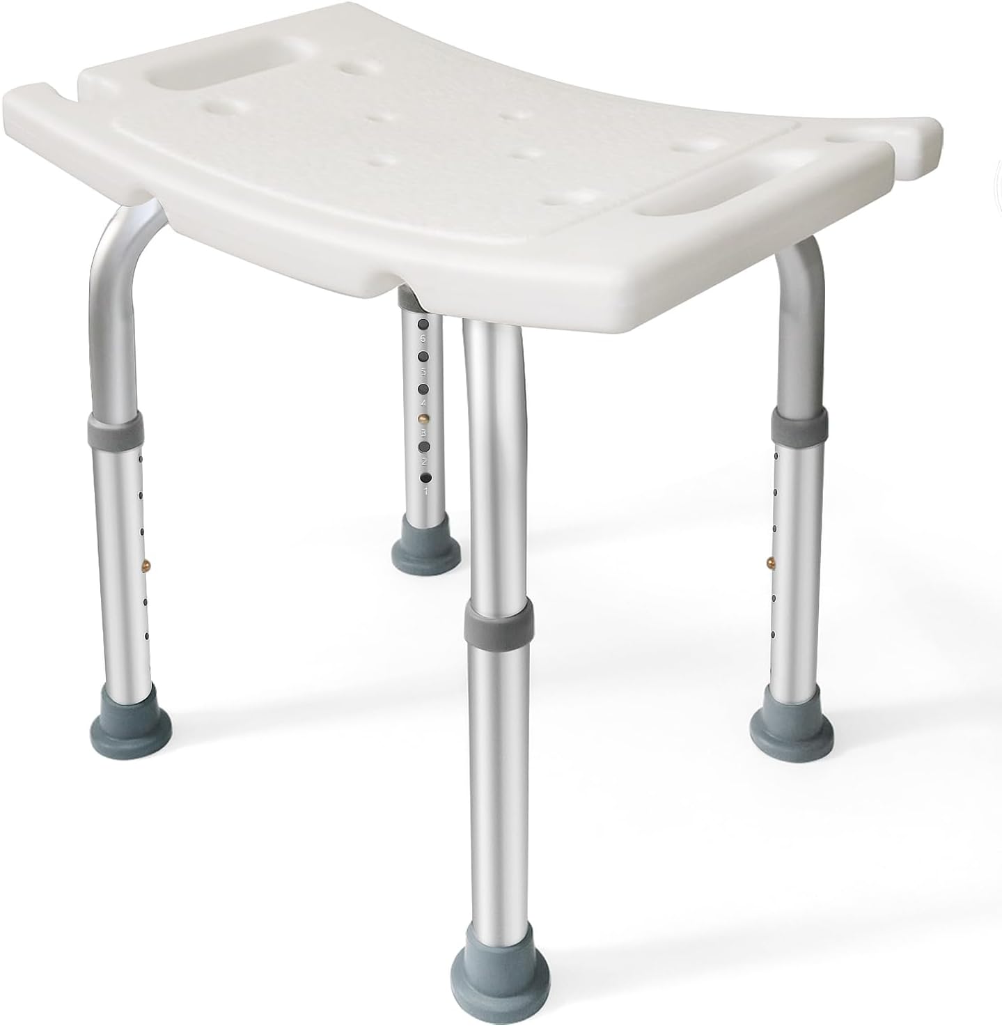 DEZOON Small Shower Chair | Tool-Free Assembly | 6 Heights | Disabled, Seniors
