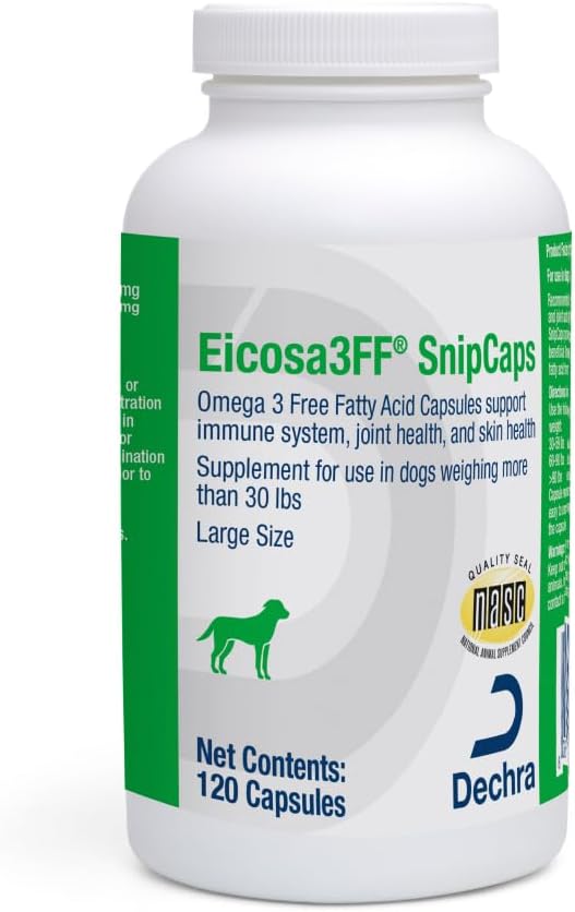 SnipCaps Omega 3 Free Fatty Acid Capsules for Dogs - 120 ct