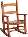 Toddler Rocking Chair Kids Wooden Rocker Chair - Safe Comfortable Seat