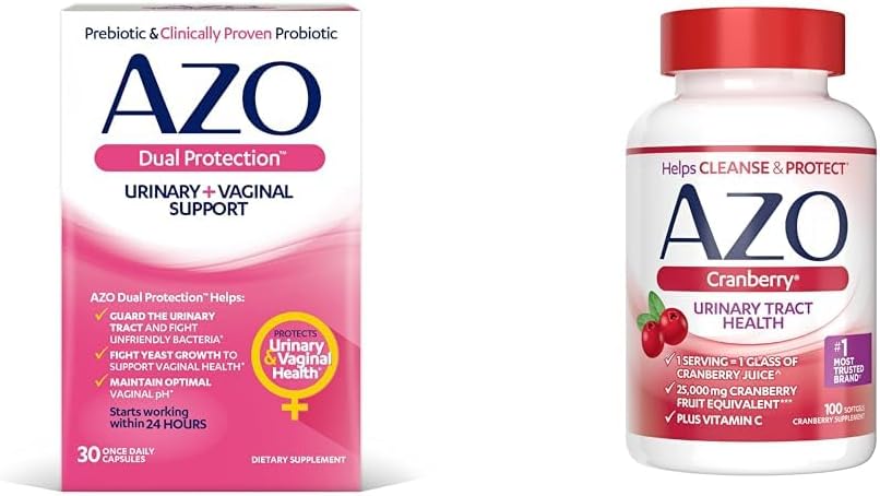 AZO Dual Protection Probiotic for Urinary and Vaginal Health