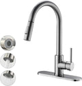 Havin Brushed Nickel Kitchen Faucet with Pull Down Sprayer - Durable