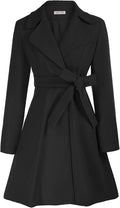 Kate Kasin Women A Line Peacoat Dress Coat for Fall