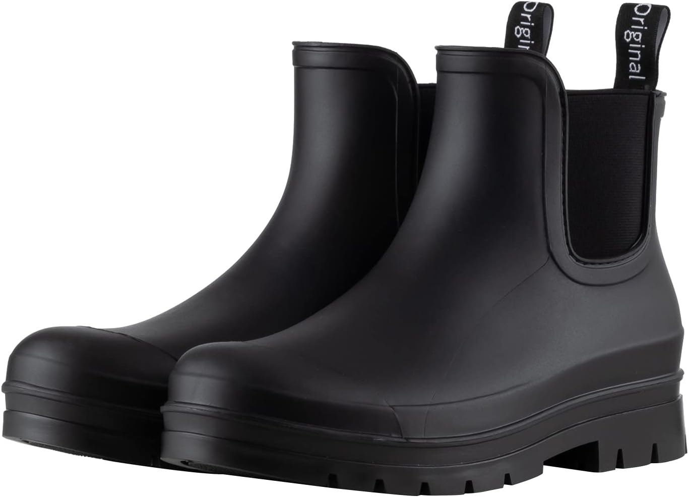 Planone Short Rain Boots for Women - Waterproof Chelsea Style