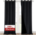 NICETOWN Extra Long Truly Blackout Drapes 52in x 102in - Deep Room