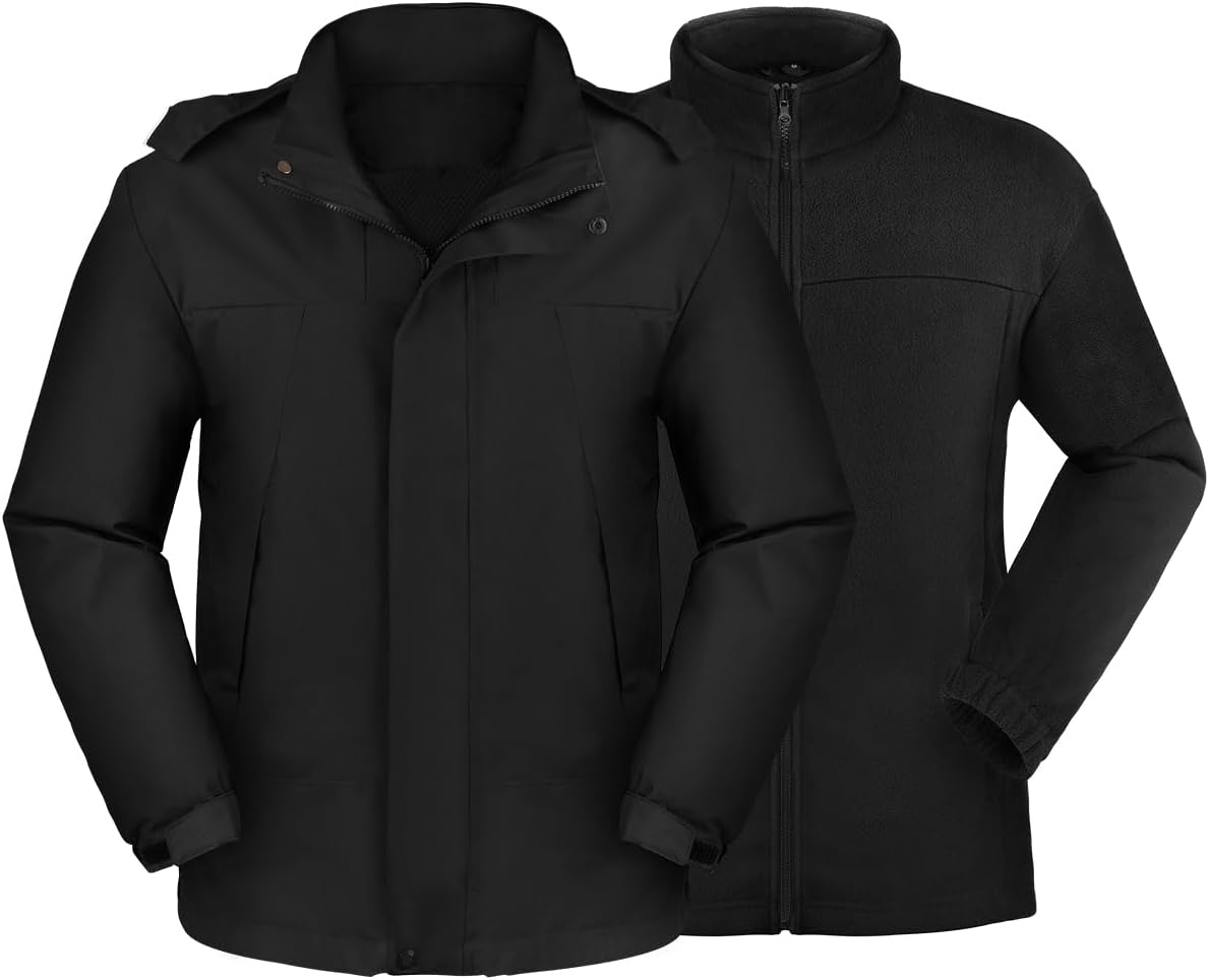 BEFAMALI Men's 3-in-1 Waterproof Ski Jacket