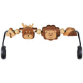 Three-Dimensional Baby Bouncer Toy Bar - 360 Wooden Lion & Deer